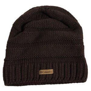COLUMBIA Beanie Hat Women's Unisex Size O/S Purple Plum Ribbed Design